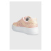 Kožené sneakers boty DC Manteca růžová barva, ADJS100156