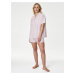 Růžové dámské pruhované pyžamo s úpravou Cool Comfort™ Marks & Spencer