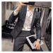 Formální oblek office styl, společenský set se vzorem