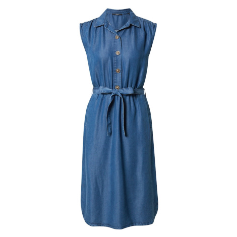 Esprit Collection Košilové šaty modrá džínovina