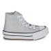 Converse CHUCK TAYLOR ALL STAR EVA LIFT PLATFORM PRISM GLITTER Stříbrná