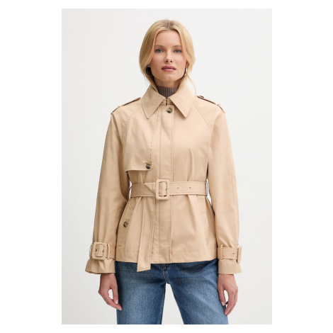 Bunda Guess RAPHAELLE dámská, béžová barva, přechodná, W5YL01 WHDF1