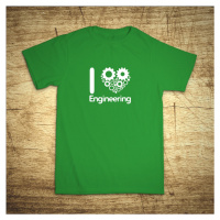 Tričko s motívom I love engineering