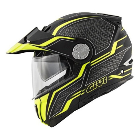 GIVI X.33 CANYON LAYERS LYBY žlutá výklopná enduro přilba (54)