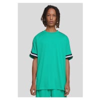 Urban Classics / Oversized Stripes Mesh Tee ferngreen