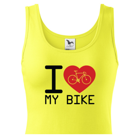 Dámské tričko pro cyklisty I love my bike - ideální dárek BezvaTriko