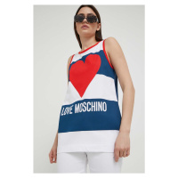 Bavlněný top Love Moschino