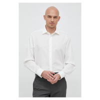 Košile Seidensticker Shaped béžová barva, slim, s klasickým límcem, 01.021000
