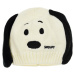 Snoopy zimní čepice s ouškama bílá Smetanová