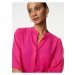 Tmavě růžová dámská dlouhá plážová košile Marks & Spencer