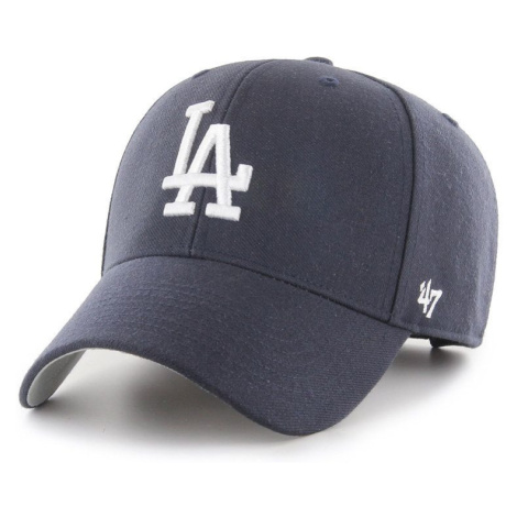 Čepice 47brand MLB Los Angeles Dodgers tmavomodrá barva, s aplikací 47 Brand