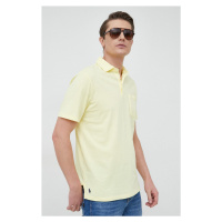 Polo tričko se lněnou směsí Polo Ralph Lauren žlutá barva, 710900790