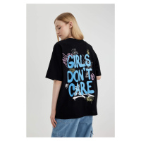 DEFACTO Oversize Fit Printed Short Sleeve T-Shirt