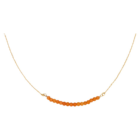 Náhrdelník Chocker Orange Beads Wire Planet Shop