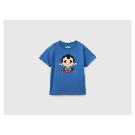 Benetton, Air Force Blue©&™ Dc Comics Superman T-shirt, Aviation Blue United Colors of Benetton
