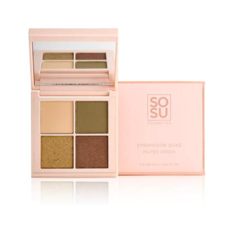 SOSU Cosmetics Paletka očních stínů Green (Eyeshadow Quad) 4,8 g