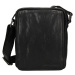 Pánská kožená taška přes rameno SendiDesign Danet - černá
