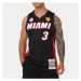 Jersey Mitchell & Ness Miami Heat #3 Dwyne Wade Authentic Road Finals Jersey black
