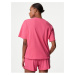 Růžové dámské žebrované tričko se stahovací šňůrkou Marks & Spencer