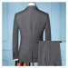 Pánský kostkovaný oblek 3v1 - vesta sako a kalhoty