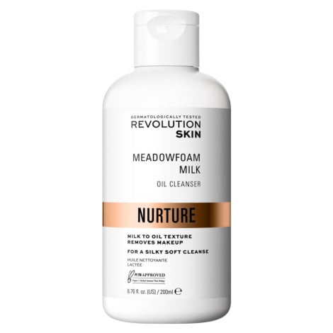 Revolution Skincare Odličovač make-upu Nurture Meadowfoam Milk (Oil Cleanser) 200 ml