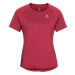 Odlo W RUN EASY 365 T-SHIRT CREW NECK SS Dámské běžecké tričko, vínová, velikost