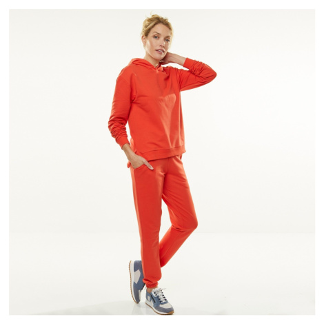 Blancheporte Jogging kalhoty, česaný melton červená
