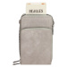 Dámská kabelka na telefon/peněženka s popruhem přes rameno Beagles Marbella - světle šedá - na v