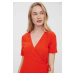 VERO MODA zavinovací šaty Barva: Oranžová, Mezinárodní