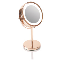 Rio-Beauty Oboustranné kosmetické zrcátko (Rose Gold Mirror)