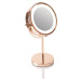 Rio-Beauty Oboustranné kosmetické zrcátko (Rose Gold Mirror)