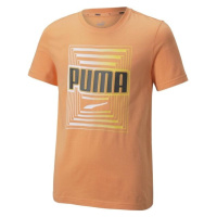 Puma ALPHA GRAPHIC TEE Dětské triko, oranžová, velikost