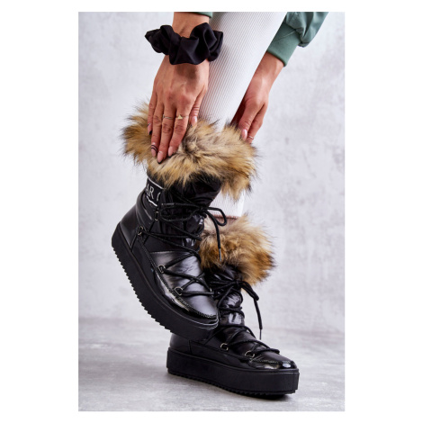 Dámské šněrovací boty do sněhu Santero