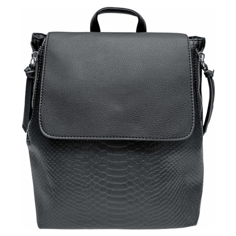 Černý dámský batoh s hadím vzorem Patty Tapple
