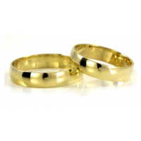 Zlaté snubní prsteny hladké 0048 + DÁREK ZDARMA