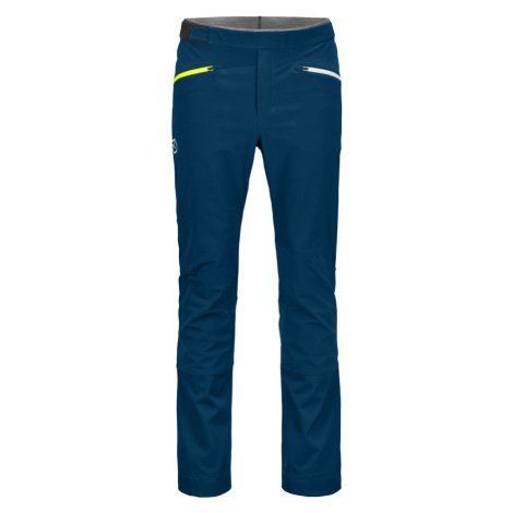 Pánské softshellové kalhoty Ortovox Col Becchei Pants petrol blue