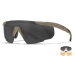 Střelecké brýle Wiley X® Saber Advanced, sada – Khaki