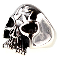 prsten ETNOX - Iron Cross Skull - SR1156