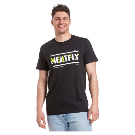 Meatfly pánské tričko Rele Black | Černá
