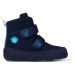 Affenzahn COMFY WALK WOOL MIDBOOT BEAR Blue | Dětské zimní zateplené barefoot boty
