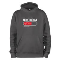 DOBRÝ TRIKO Mikina s potiskem a kapucí Doktorka loading