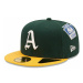 Kšiltovka New Era 59FIFTY Cooperstown Multi WS Patch Oakland Athletics Fitted Dark Green velikos