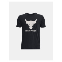 Černé klučičí tričko Under Armour Project Rock Brahma Bull