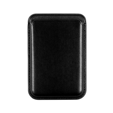 AlzaGuard PU Leather Card Wallet Compatible with Magsafe černá