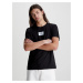 Calvin Klein pánské černé tričko COLORED ADDRESS SMALL BOX