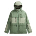 Picture STONE Pánská zimní bunda, tmavě zelená, velikost