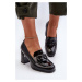 Dámské boty na vysokém podpatku, patentovaná černá D&A