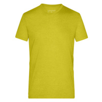 James&Nicholson Pánské tričko JN974 Yellow Melange
