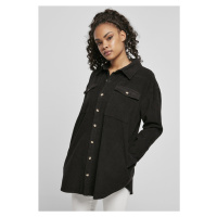 Urban Classics / Ladies Long Corduroy Overshirt black