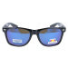 Sunmania Sunmania Modré zrcadlové polarizační brýle Wayfarer 727585507